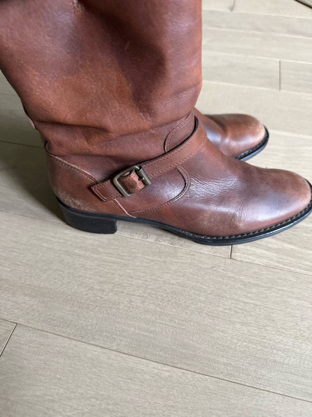 Tan Leather Bass Boots - Leather Upper